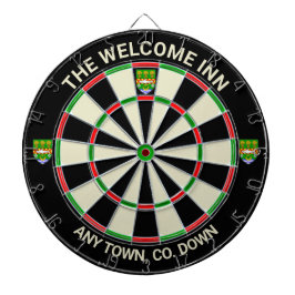 Irish County Down Ireland Dartboard Dartbord