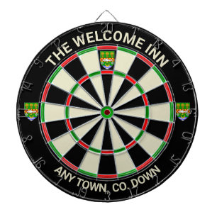 Irish County Down Ireland Dartboard Dartbord