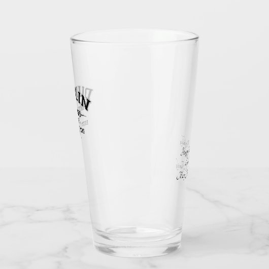 Irish County Dublin Ireland Personalized Text Glas (Links)