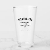Irish County Dublin Ireland Personalized Text Glas (Voorkant)