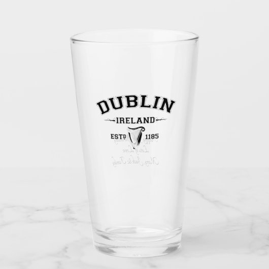 Irish County Dublin Ireland Personalized Text Glas (Voorkant)