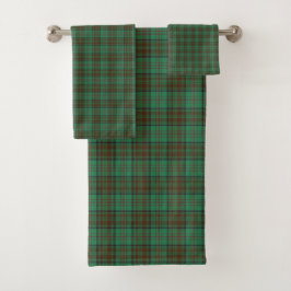 Irish County Dublin Tartan Bath Towel Set Bad Handdoek