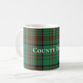 Irish County Dublin Tartan Koffiemok (Voorkant links)