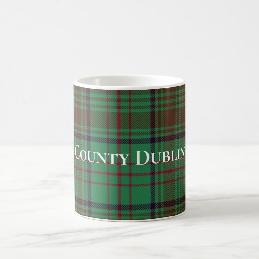 Irish County Dublin Tartan Koffiemok (Center)
