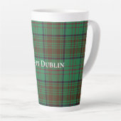 Irish County Dublin Tartan Latte Mok (Rechterhoek)