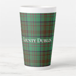 Irish County Dublin Tartan Latte Mok