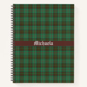 Irish County Dublin Tartan Notitieboek (Voorkant)