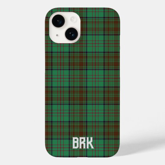 Irish County Dublin Tartan Personalized Case-Mate iPhone Case (Achterkant)