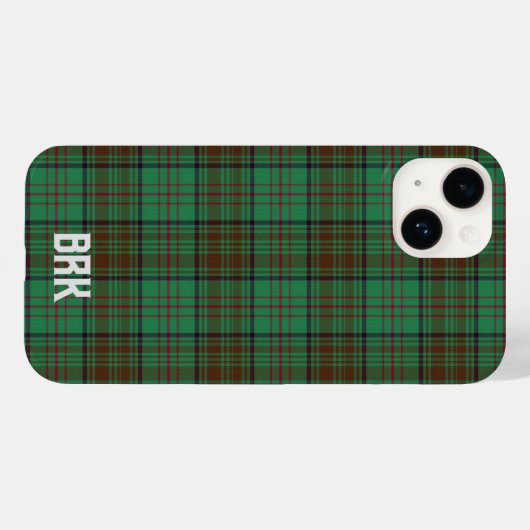 Irish County Dublin Tartan Personalized Case-Mate iPhone Case (Achterkant (horizontaal))