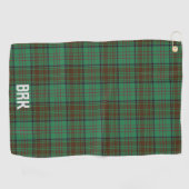 Irish County Dublin Tartan Personalized Golfhanddoek (Horizontaal)