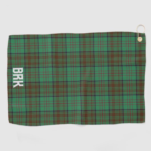 Irish County Dublin Tartan Personalized Golfhanddoek (Horizontaal)