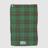 Irish County Dublin Tartan Personalized Golfhanddoek (Voorkant)