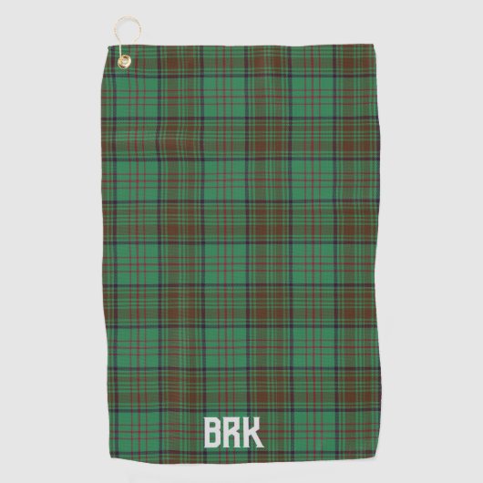 Irish County Dublin Tartan Personalized Golfhanddoek (Voorkant)
