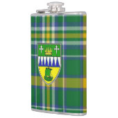 Irish County Kerry Tartan & Crest Heupfles (Links)