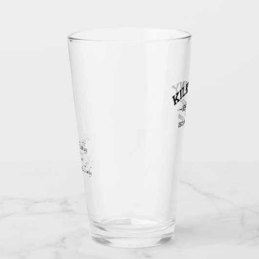 Irish County Kilkenny Ireland Personalized Text Glas (Rechts)