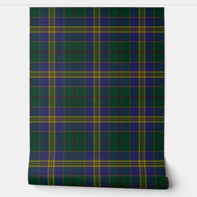 Irish County Kilkenny Tartan Plaid Behang (Afrollen)