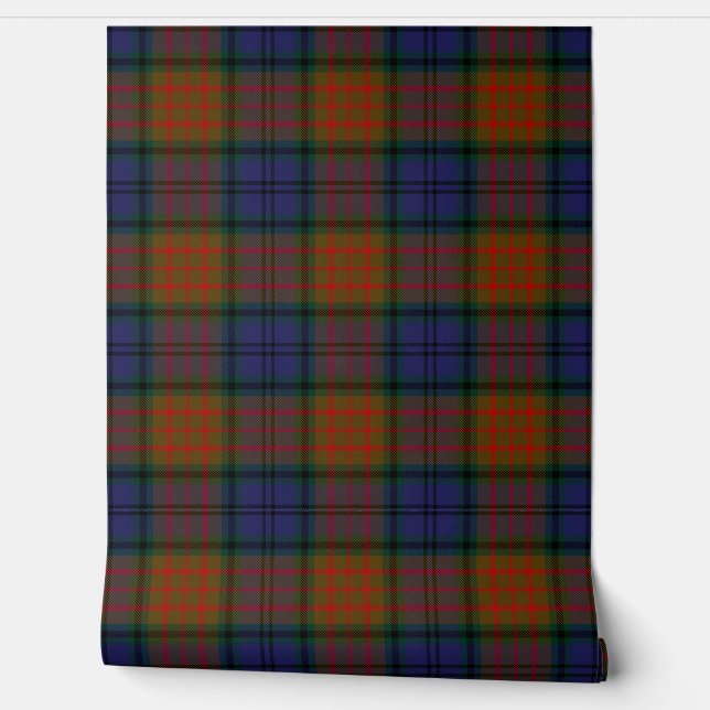 Irish County Longford Tartan Plaid Behang (Afrollen)
