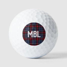 Irish County Louth Tartan Pset op persoonlijke tit Golfballen