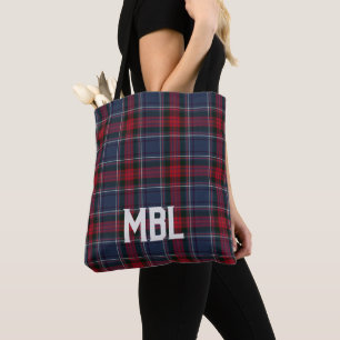 Irish County Louth Tartan Pset op persoonlijke tit Tote Bag