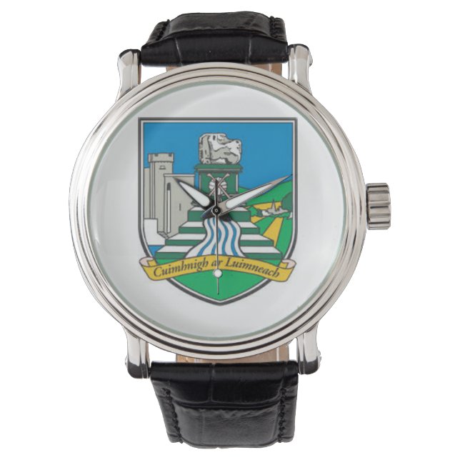 Irish County Mannen Watches Co. Limerick Horloge (Voorkant)