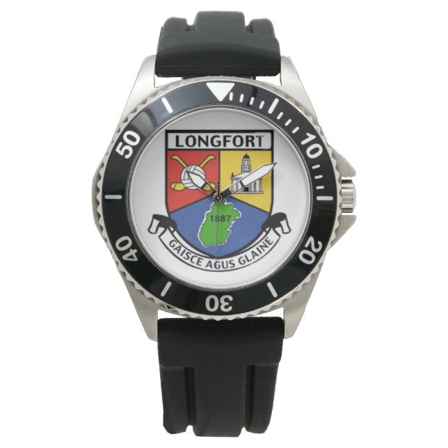 Irish County Mannen Watches Co. Longford. Horloge (Voorkant)