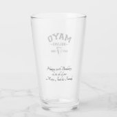 Irish County Mayo Ireland Persoonlijke tekst Glas (Achterkant)