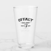 Irish County Offaly Ireland Persoonlijke tekst Glas (Voorkant)