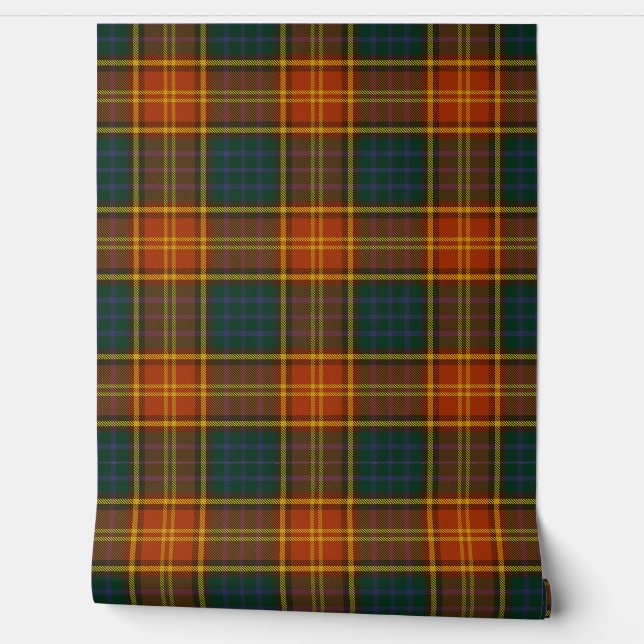 Irish County Roscommon Tartan Plaid Behang (Afrollen)