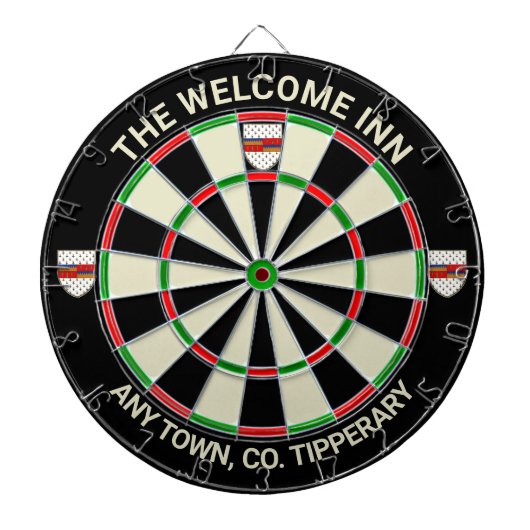 Irish County Tipperary Ireland Dartboard Dartbord (Voorkant)
