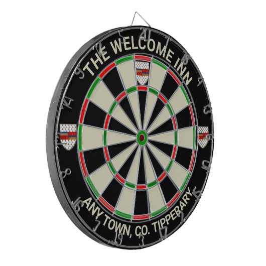 Irish County Tipperary Ireland Dartboard Dartbord (Voorkant Links)