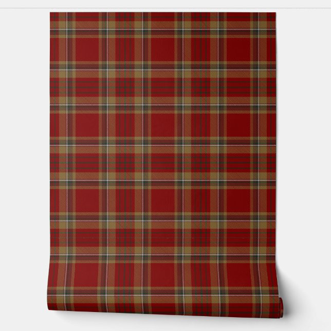 Irish County Tyrone Tartan Plaid Behang (Afrollen)