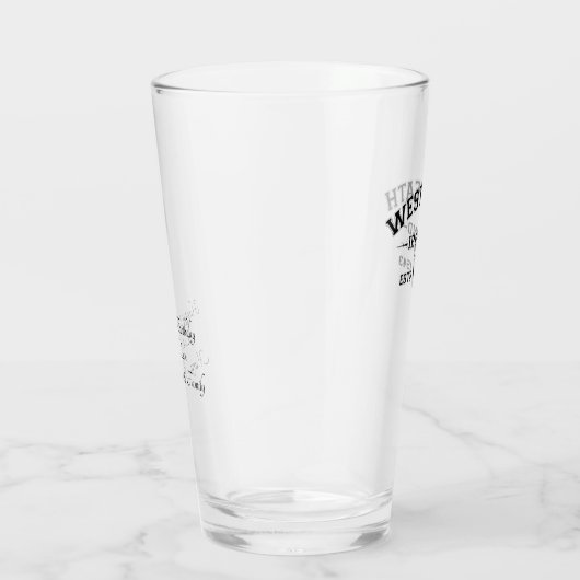 Irish County Westmeath Ireland Personalized Text Glas (Rechts)