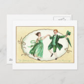 Irish Couple Dancing St Patrick's Day Briefkaart (Voorkant / Achterkant)