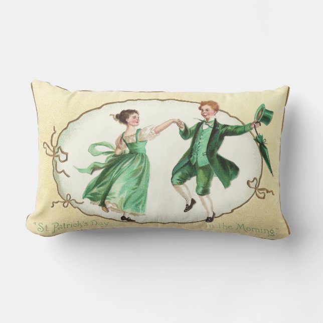 Irish Couple Dancing  St Patrick's Day Kussen (Voorkant)