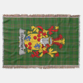 Irish Courtney Coat of Arms Family Crest Ireland Deken (Voorkant)