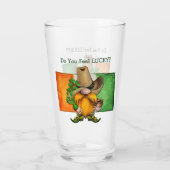 Irish Cowboy Gnome Do you voelt Lucky Glas (Achterkant)