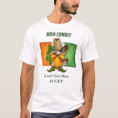 Irish Cowboy Gnome Lucky T-Shirt (Voorkant)