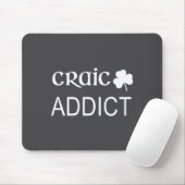 Irish Craic Addict Joke Funny St Paddys Day Gift Muismat (Met muis)