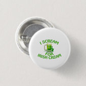 Irish Cream I Scream Ronde Button 3,2 Cm (Voorkant /achterkant)