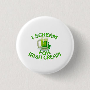 Irish Cream I Scream Ronde Button 3,2 Cm