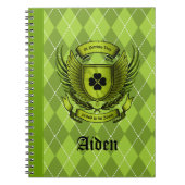 Irish Crest St. Patricks Day Notitieboek (Voorkant)