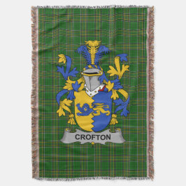 Irish Crofton Coat of Arms Family Crest Ireland Deken