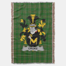 Irish Croke Coat of Arms Family Crest Ireland Deken
