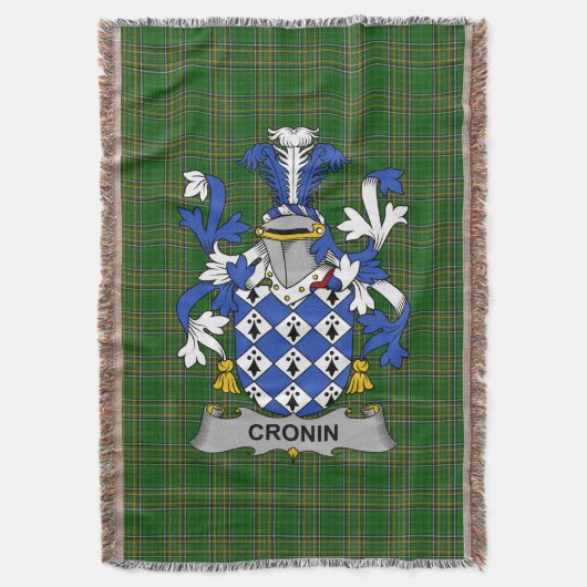 Irish Cronin of O_Cronin wapenschild van de famili Deken (Voorkant Verticaal)