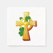 Irish Cross and Shamrocks St. Patrick's Day Servet (Voorkant)