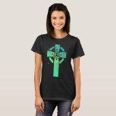 Irish Cross Celtic Trinity Knot Triquetra Christia T-shirt (Voorkant volledig)