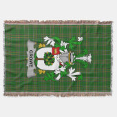 Irish Crowe of McEnchroe wapenschild familie Cres Deken (Voorkant)