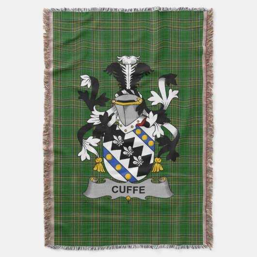 Irish Cuffe Coat of Arms Family Crest Ireland Deken (Voorkant Verticaal)