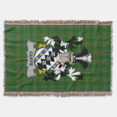 Irish Cuffe Coat of Arms Family Crest Ireland Deken (Voorkant)