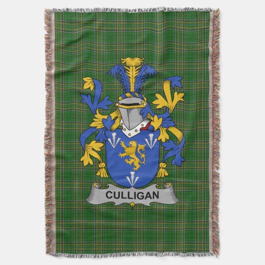 Irish Culligan of McColgan familiewapen Deken (Voorkant Verticaal)
